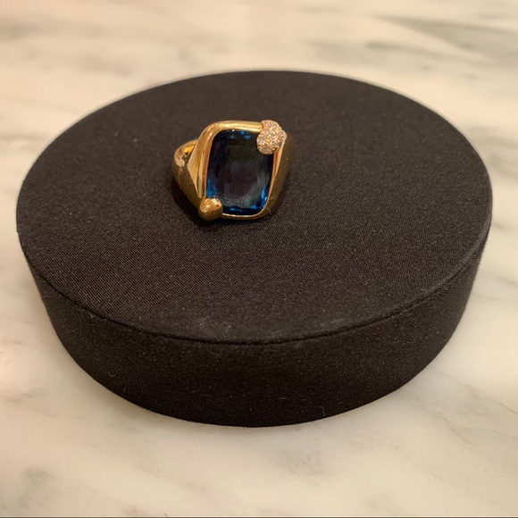 Pomellato Ritratto Topaz & Diamond Ring - Picture 7 of 15